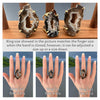 Black geode freeform slice ring
