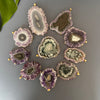 Large amethyst stalactite pendant