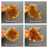 Druzy citrine cuff bracelet