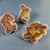 Oversized amethyst stalactite statement ring