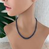 Blue kyanite necklace