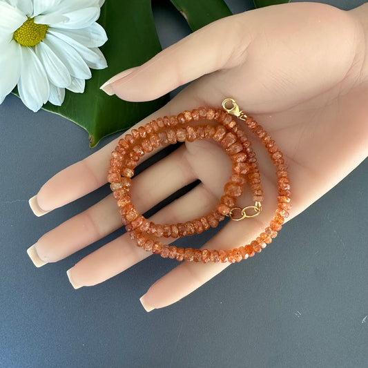 Sunstone necklace