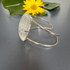 Clear crystal rectangle cuff bracelet