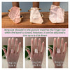 Freeform faceted rose quartz ring