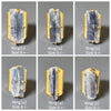 Raw blue kyanite crystal statement cuff ring