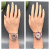 Amethyst stalactite cuff bracelet
