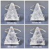 Faceted triangle crystal quartz cuff bracelet