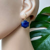 Sodalite hexagon drop earrings