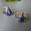 Sodalite pear cuff bracelet
