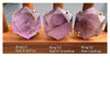 Purple amethyst large hexagon ring