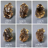 Raw smoky quartz chunky statement ring