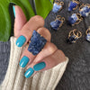 Freeform faceted sodalite ring
