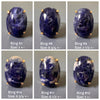 Sodalite oval cabochon statement ring