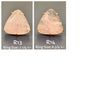 Rose quartz puffy triangle cabochon ring