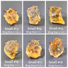 Raw citrine crystal ring