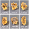 Raw citrine crystal ring