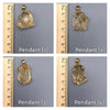 Small raw citrine gem pendant