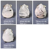 Tourmalinated quartz pear cabochon ring