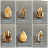 Small mixed-shape garden quartz ring