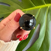 Black onyx round ring
