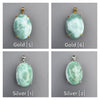 Larimar oval-shaped pendant