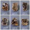 Raw smoky quartz chunky statement ring