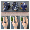 Freeform faceted sodalite ring