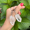 Lemurian crystal keychain