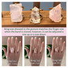 Freeform faceted rose quartz ring