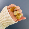Rutilated quartz teardrop ring