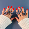 Small amethyst stalactite statement ring