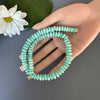 Amazonite German cut beaded necklace