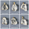 Raw crystal quartz pendant
