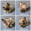 Smoky quartz cluster cuff bracelet
