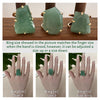 Freeform faceted green quartz ring