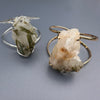 Raw tourmaline in matrix cuff bracelet
