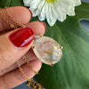Rutilated quartz teardrop pendant