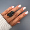 Black tourmaline ring