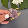 Raw amethyst cuff bracelet