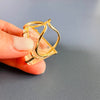 Golden healer faceted freeform chunky ring