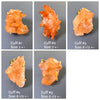 Tangerine crystal cluster statement ring