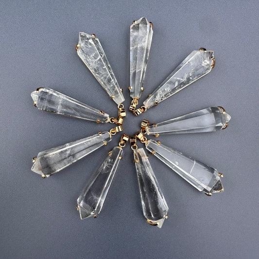 Crystal wand pendant