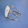 Crystal circle cuff bracelet