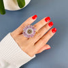 Classic amethyst stalactite statement ring