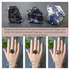 Freeform faceted sodalite ring