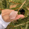 Chunky freeform faceted rose quartz statement ring