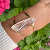 Lemurian point cuff bracelet