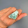 Larimar freeform slice ring