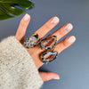 Druzy geode slice ring