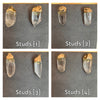 Mini lemurian point studs